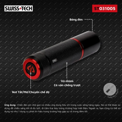 Đèn Pin LED Cao Cấp 420 Lumen SWISS+TECH ST031005 - Hàng chính hãng