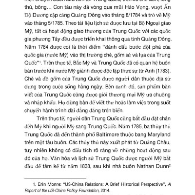 Quan Hệ Mỹ-Trung Quốc - Thăng Trầm Theo Dòng Lịch Sử, Văn Hóa