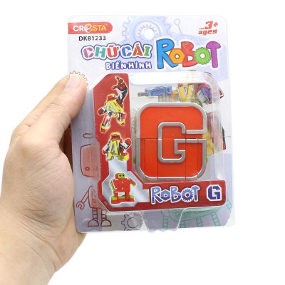 Đồ Chơi Lắp Ráp Biến Hình Robot Chữ Cái G - Cresta DK81233