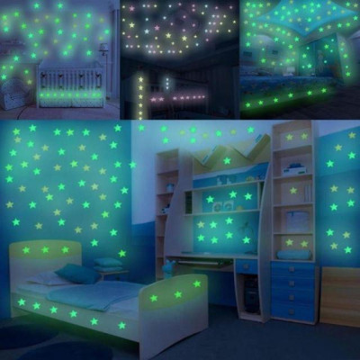 Bộ 100 Ngôi Sao Dạ Quang Lấp Lánh Decor Phòng