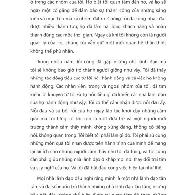 Nghệ Thuật Lãnh Đạo Tận Tâm