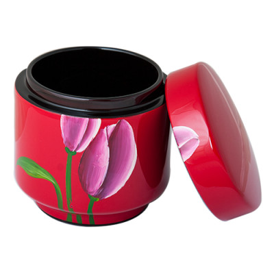 Hủ trà sơn mài nhiều size thích hợp đựng trà, trang trí, làm quà tặng,...