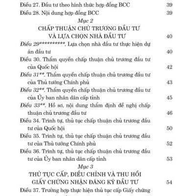 Luật đầu tư năm 2020 (sửa đổi, bổ sung năm 2020, 2023, 2024) bản in 2024