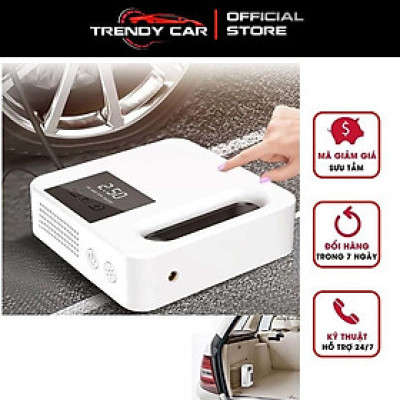 Máy Bơm Hơi Xe Hơi Thông Minh 12V Máy Nén Khí Chạy Điện Với Áp Suất Lốp tẩu sạc Màn Hình LCD Máy Bơm Lốp Di Động có đèn