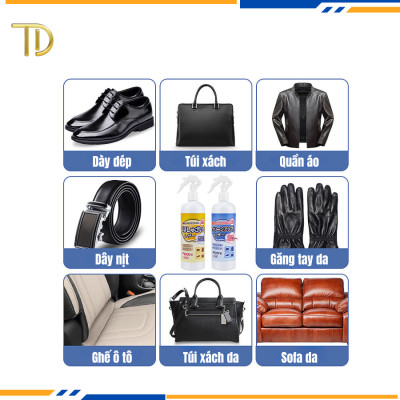 Dung dịch vệ sinh túi da, chai vệ sinh Sofa, chai vệ sinh nội thất bảo vệ da chống nấm mốc