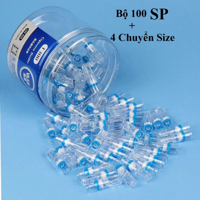 Hộp ComBo 100 Đầu Lọc Thuốc L.á, Công Nghệ Lọc Nhật Bản, Kèm 4 Ron Đa Năng Cho Cả Đầu Lớn & Vừa & Nhỏ [ Jet Mèo, Caraven Demi, Esse, Thăng Long Det, Sài Gòn Nhỏ. Kent, 555 ]