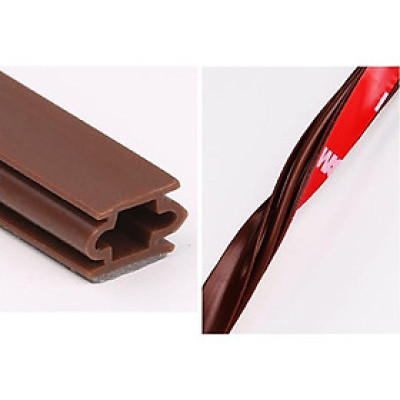 Cuộn 3 mét Gioăng Ron Cách Âm Khung Cửa Màu Nâu Loại 10*6, *8, *10, *12, *15mm