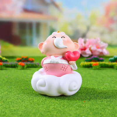 Tượng Nguyệt Lão Trang Trí Decor Có Đèn_ Hàng chính hãng