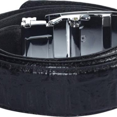 Thắt Lưng Nam Vân Cá Sấu Huy Hoàng HT4117 (120 x 3.5 cm) - Đen