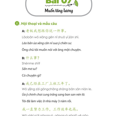 Sách: Tự học tiếng Trung trong công xưởng nhà máy - Kaixin - MCbooks