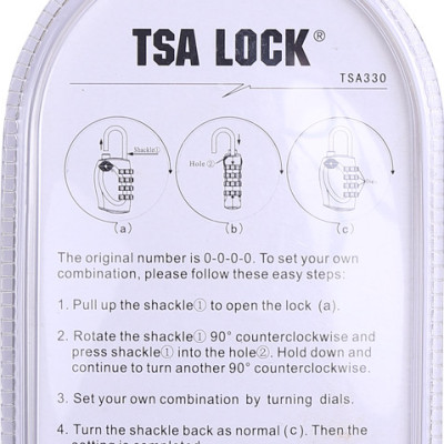 Ổ Khóa Hành Lý Mật Khẩu Khóa Số TSA SAKOS YLA006