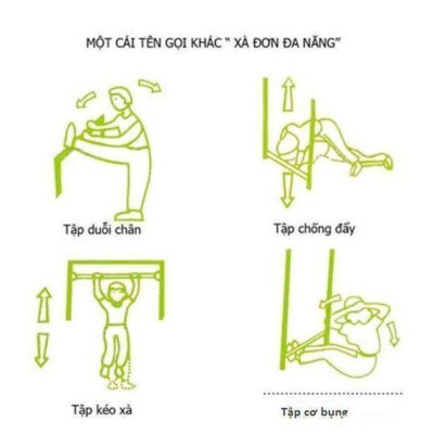 Xà Đơn Treo Tường Door Way Gymbar 83 - 130cm