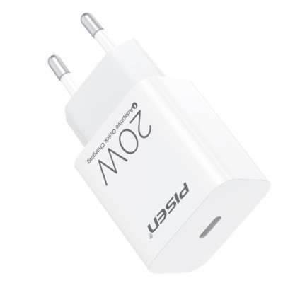 Sạc Nhanh Pisen Quick - Mr White USB-C 20W