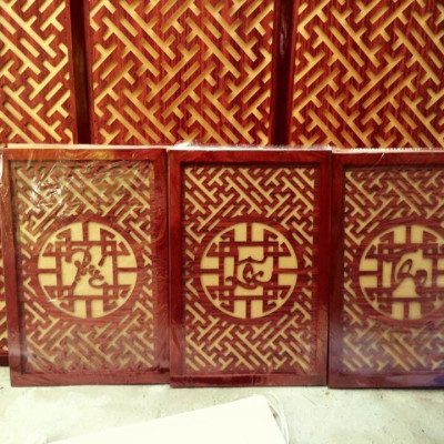 Bộ bàn thờ chung cư bằng gỗ sồi + ám khói 