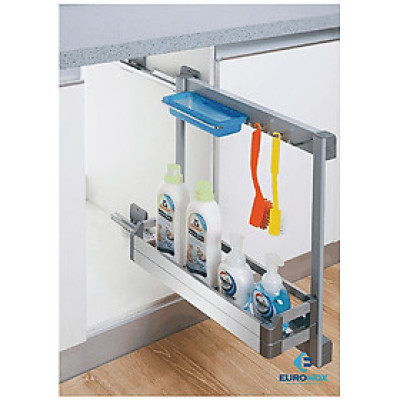 Kệ đựng chất tẩy rửa cao cấp, ray âm giảm chấn Luxury Detergent Rack with Undermount Drawer Slides