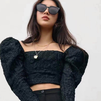 Kính râm, Kính Mát Mắt Mèo Chống Nắng Uv Gọng Nhựa Thời Trang Cho Nữ