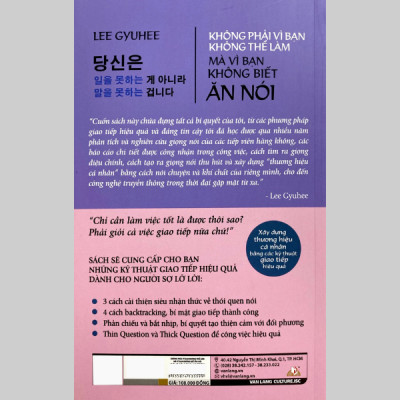 Không Phải Vì Bạn Không Thể Làm Mà Vì Bạn Không Biết Ăn Nói