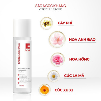 Combo 4 dưỡng da cơ bản và chống nắng Sắc Ngọc Khang [Nước tẩy trang 145ml + Sữa rửa mặt 100g + Nước hoa hồng 145ml + Kem chống nắng 50g]