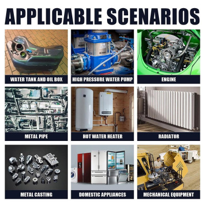 Keo Dán Sắt AB Chịu Nhiệt 100Gr ️ ️ Keo Vá Vết Nứt, Thủng Kim Loại Siêu Chắc