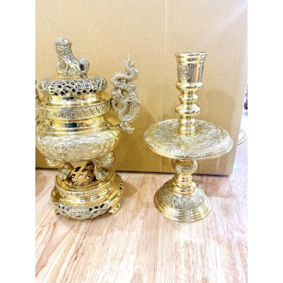 ĐỈNH TAM SỰ 28 CM NẶNG 3.2 KG CHẤT LIỆU BẰNG ĐỒNG