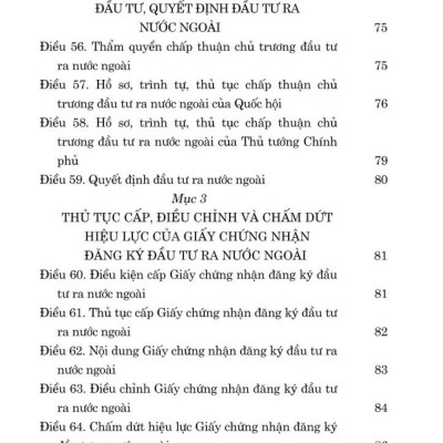 Luật đầu tư năm 2020 (sửa đổi, bổ sung năm 2020, 2023, 2024) bản in 2024
