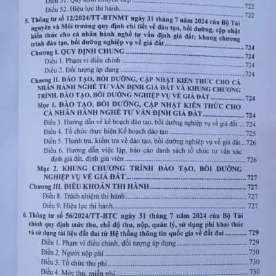 Luật Đất Đai hệ thống các văn bản quy định chi tiết thi hành