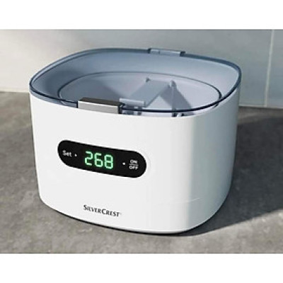 Máy làm sạch đồ trang sức bằng sóng siêu âm Silvercrest UltraSonic SUR 48D5 50W 0.6l model 2024 Hàng chính hãng