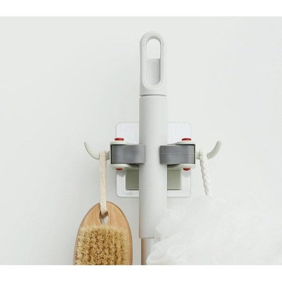 Kẹp Móc Dán Tường Treo Cây Lau Nhà Hiện Đại Tiện Dụng, Cán Chổi Gắn Tường Đa Năng, Chắc Chắn, Tiện Lợi Cho Mọi Nhà - TakyHome 4029