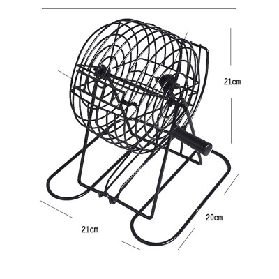  Bộ Đồ Chơi Lô Tô Bingo 75 Số Lồng Sắt Xịn - Lồng Quay Loto Xổ Số