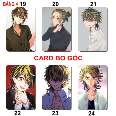 Card hình Hanemiya kazutora 6 ảnh khác nhau/ Thẻ card Hanemiya Kazutora Tokyo Revengers