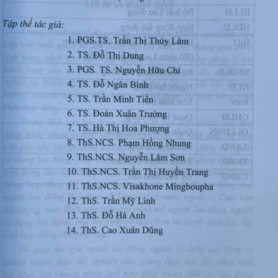 Hợp đồng trong lĩnh vực lao động