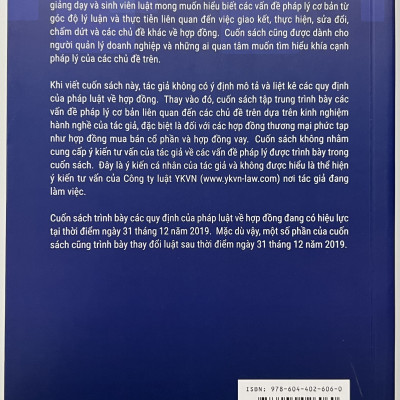 Sách - Pháp Luật Về Hợp Đồng Các Vấn Đề Pháp Lý Cơ Bản