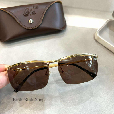 Kính râm nam Solex Amor dáng ôm càng nhỏ gọng mạ vàng 14K 1/25 - Đẳng cấp phái mạnh