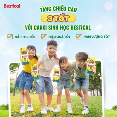 Canxi sinh học Bestical chai 120ml nhập khẩu Châu Âu - Bé cao lớn vượt trội