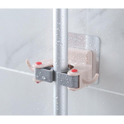 Móc Nhựa Đa Năng Dán Tường Treo Cán Chổi Hiện Đại, Cây Lau Nhà Gắn Tường, Chắc Chắn, Tiện Lợi Cho Mọi Nhà -TakyHome 4029