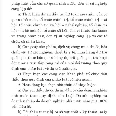 Luật đấu thầu (bản in 2024)