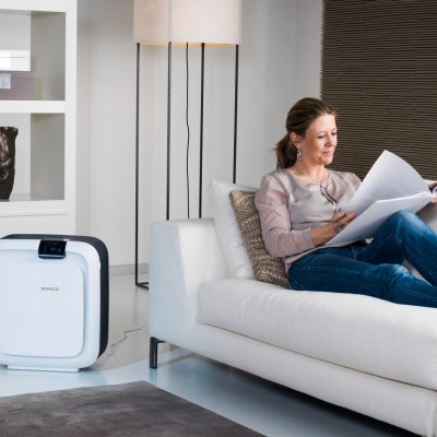 Máy Lọc Không Khí Tạo Ẩm Cao Cấp BONECO H680 Khuếch Tán Xông Tinh Dầu Thơm Phòng, Phun Sương Khử Khuẩn Tạo Độ Ẩm Không Khí, Lọc Bụi, Khử Mùi, Kháng Vi Khuẩn - Hàng Chính Hãng