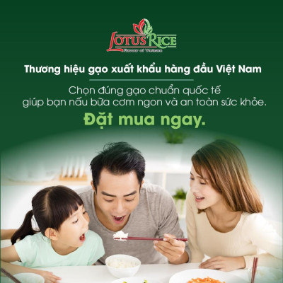Gạo Thơm Lài Lotus Rice 5kg - Thơm ngon dẻo vừa