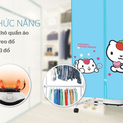 Máy sấy quần áo Sunhouse SHD2702 công suất 900W sấy 10kg quần áo - Hàng chính hãng