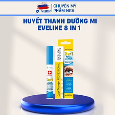 Dưỡng mi Eveline 8in1 - Dưỡng dài dày cong mi Eveline 8in1