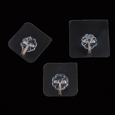 Combo 30 móc dính trong suốt siêu chịu lực + Tặng tranh dán 3D độc đáo