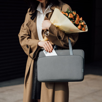 Túi Xách TOMTOC HER H21 Briefcase Premium Dành Cho Macbook 14 inch - Hàng Chính Hãng