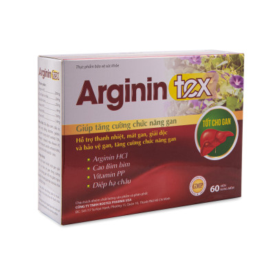Viên uống Arginin Tex hỗ trợ thanh nhiệt, mát gan, giải độc bảo vệ gan tăng cường chức năng gan