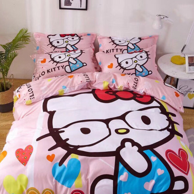 Bộ drap và vỏ chăn cotton Classic Kid VCK2008 ( 4 món )