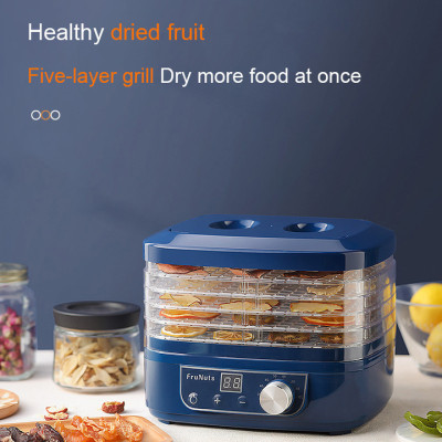 Máy sấy thực phẩm và trái cây 360 độ thương hiệu cao cấp Frunuts L-01D - Có 5 tầng sấy riêng biệt - HÀNG NHẬP KHẨU