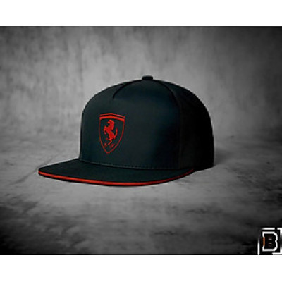 Nón hiphop, mũ snapback thể thao xe Ferrari phối vải kaki đẹp form chuẩn thời trang (Ảnh thật)