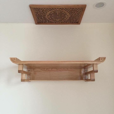 Bộ bàn thờ chung cư bằng gỗ sồi + ám khói 