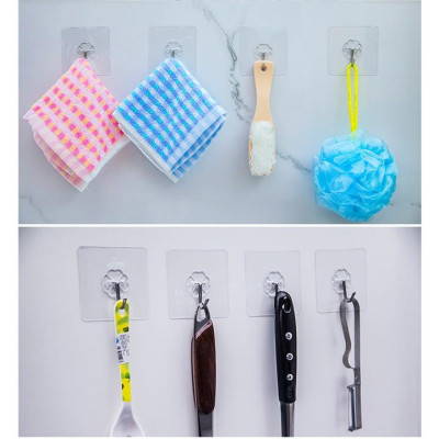 Combo 5 móc dán tường trong suốt siêu chắc trên mọi chất liệu