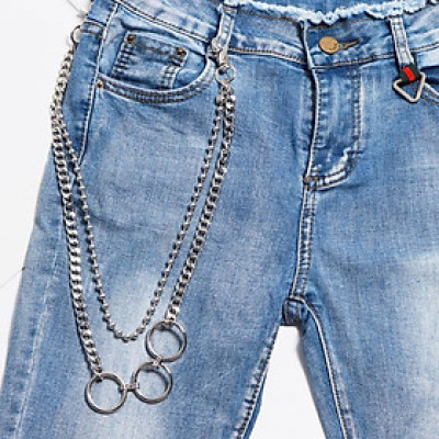 Xích đeo quần thời trang nam nữ vòng tròn retro