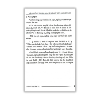 Sách - Cách Phòng Trị Hiệu Quả Các Bệnh Ở Thủy Cầm Việt Nam - NXB Nông Nghiệp